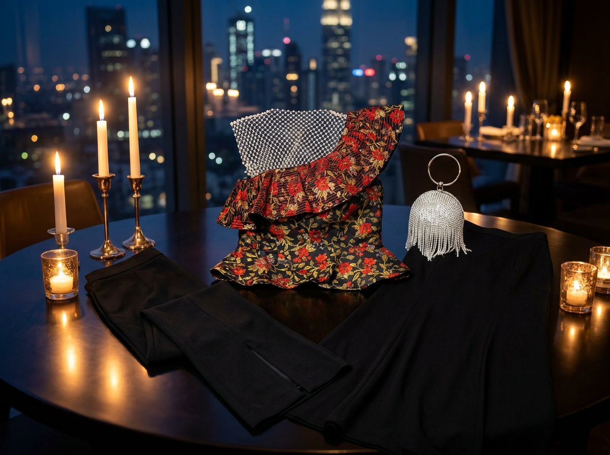 The Floral One-Shoulder Top That Does the Styling Work for You