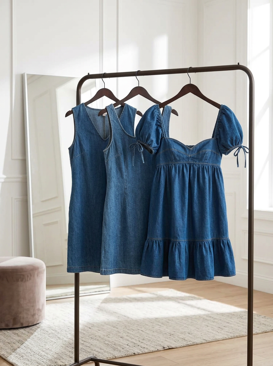 The Playful Denim Mini