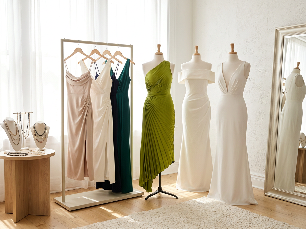 The Asymmetric Dress That Does the Styling for You