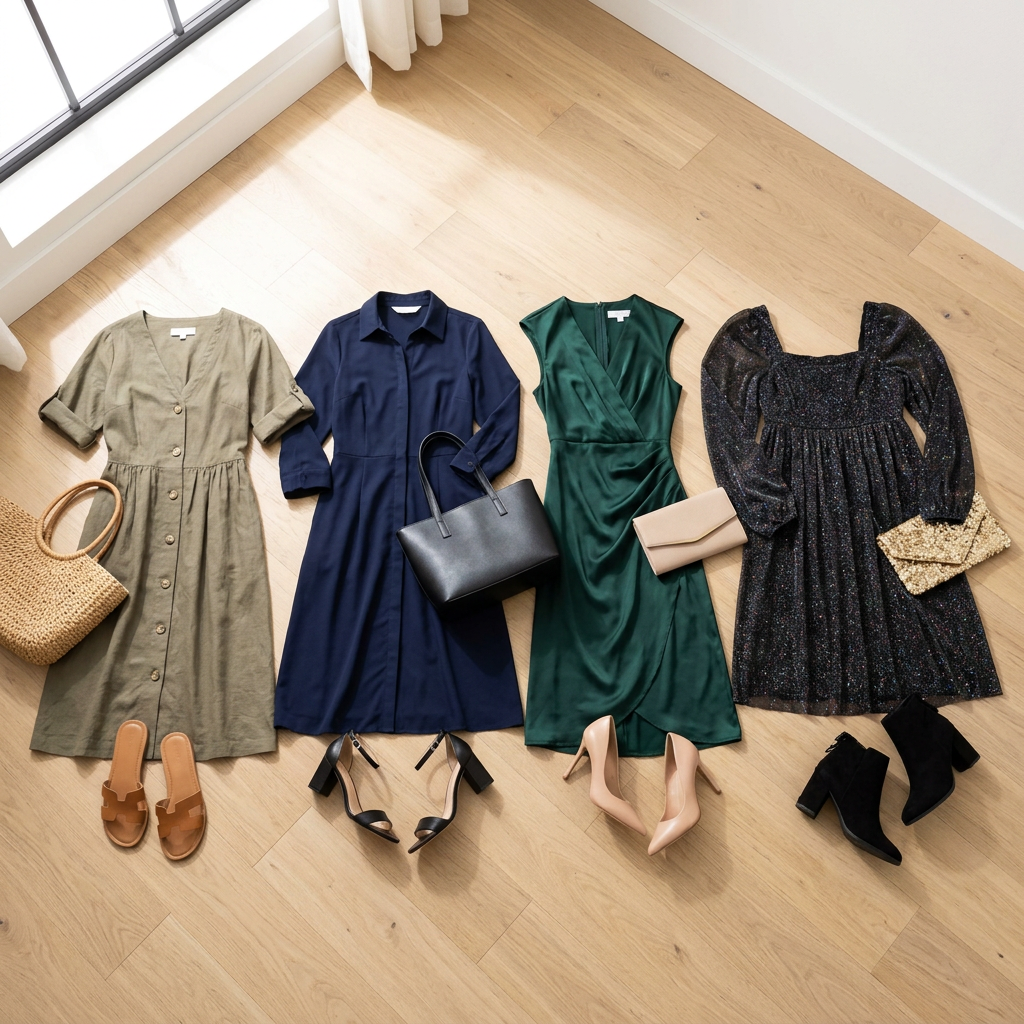 The Glitter Babydoll Midi