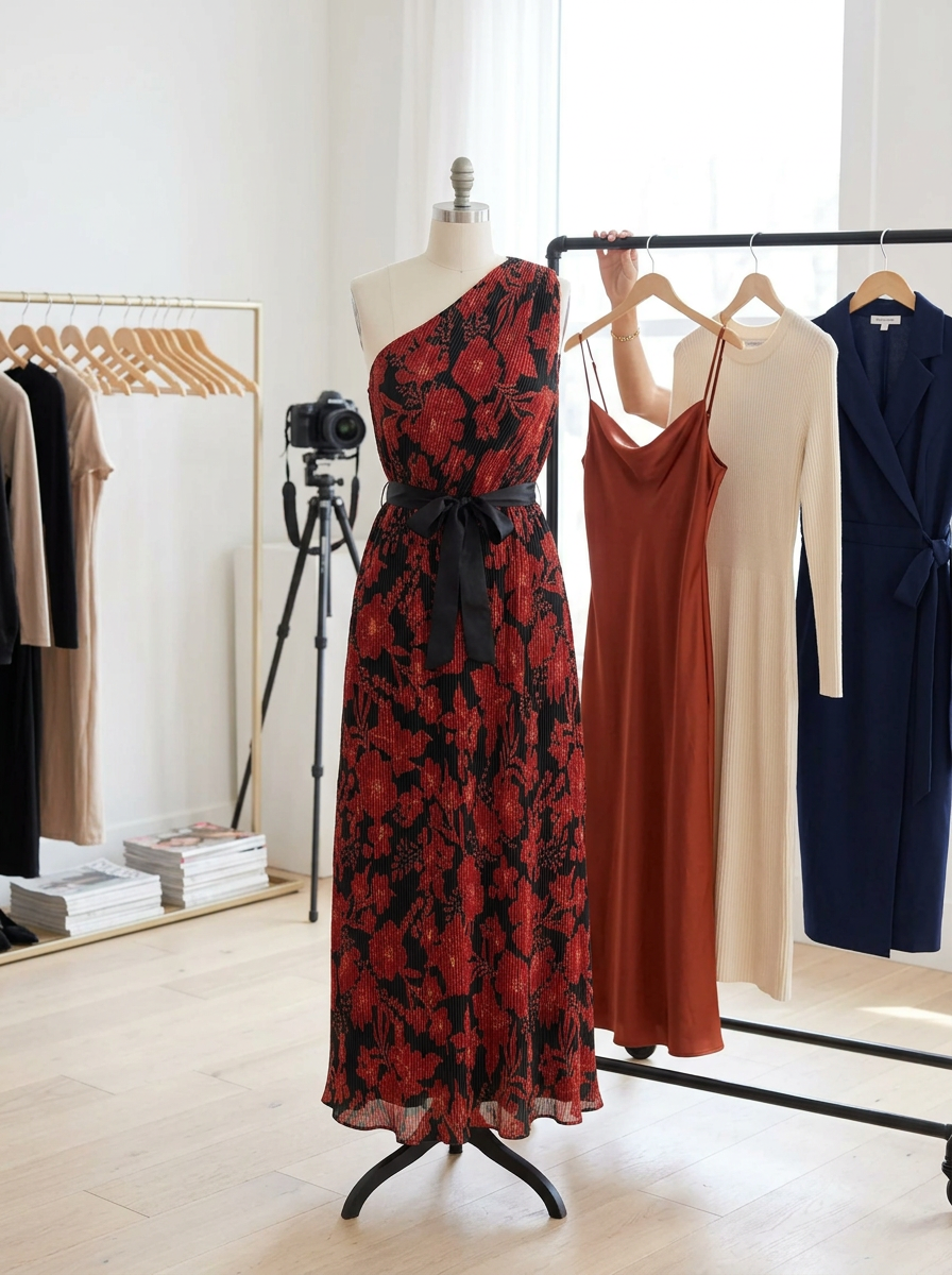 The One-Shoulder Floral
