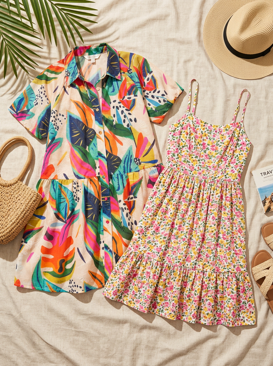 The Tropical Shirt Dress