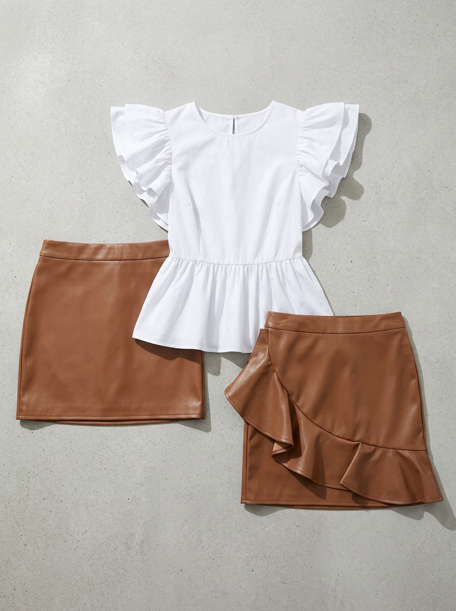 The Faux-Leather Mini