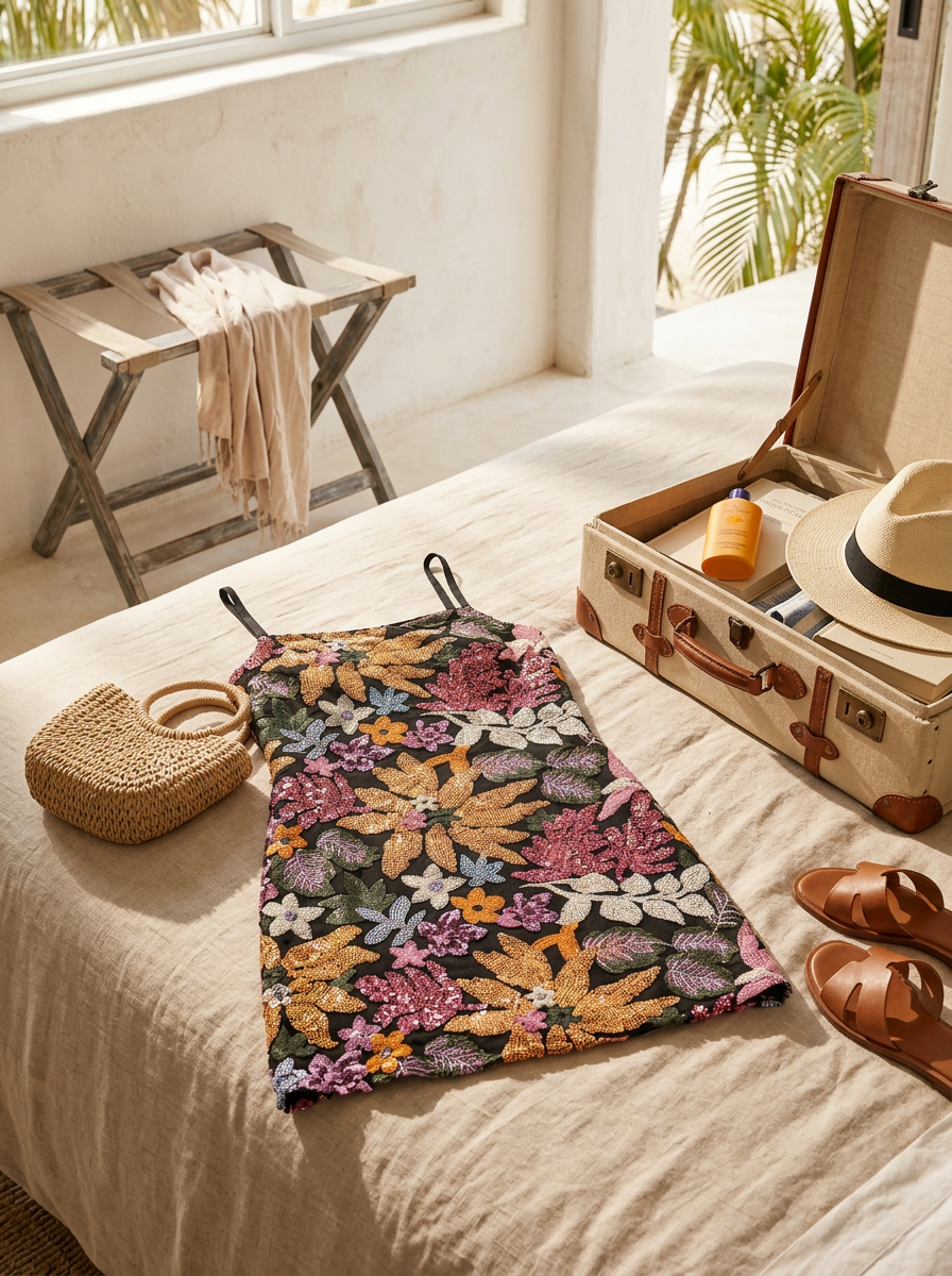 Sequin Floral Spotlight