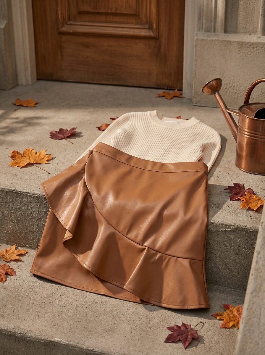 The Faux-Leather Mini