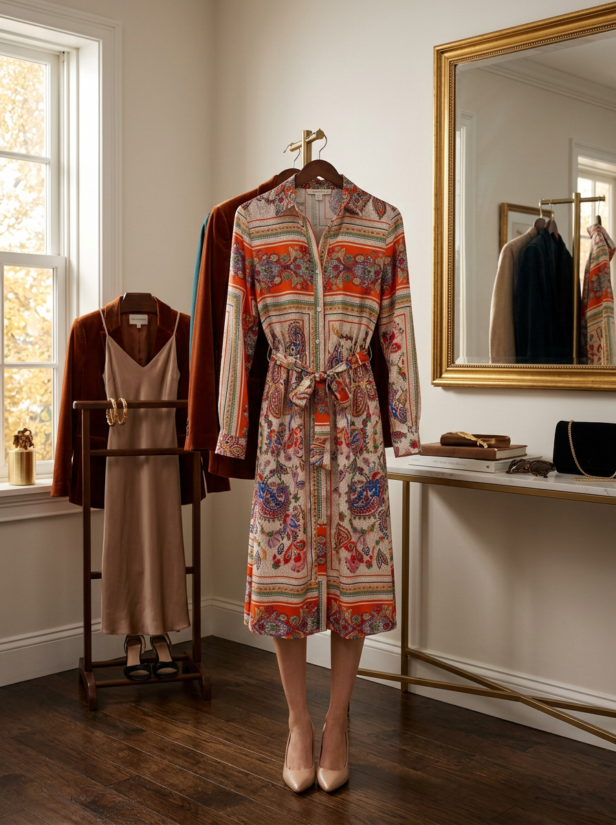 The Printed Shirt Dress