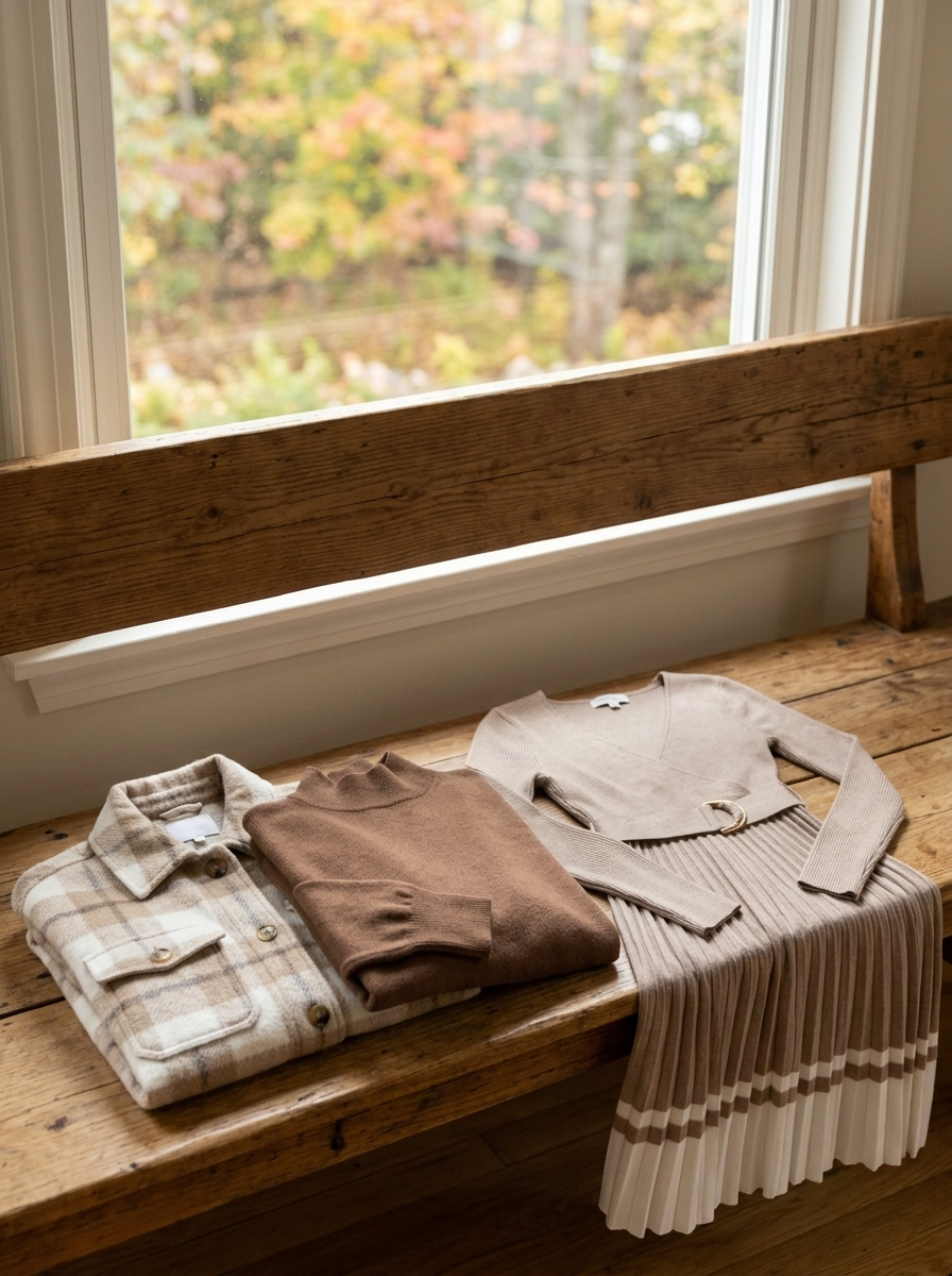 The Pleated Sweater Dress