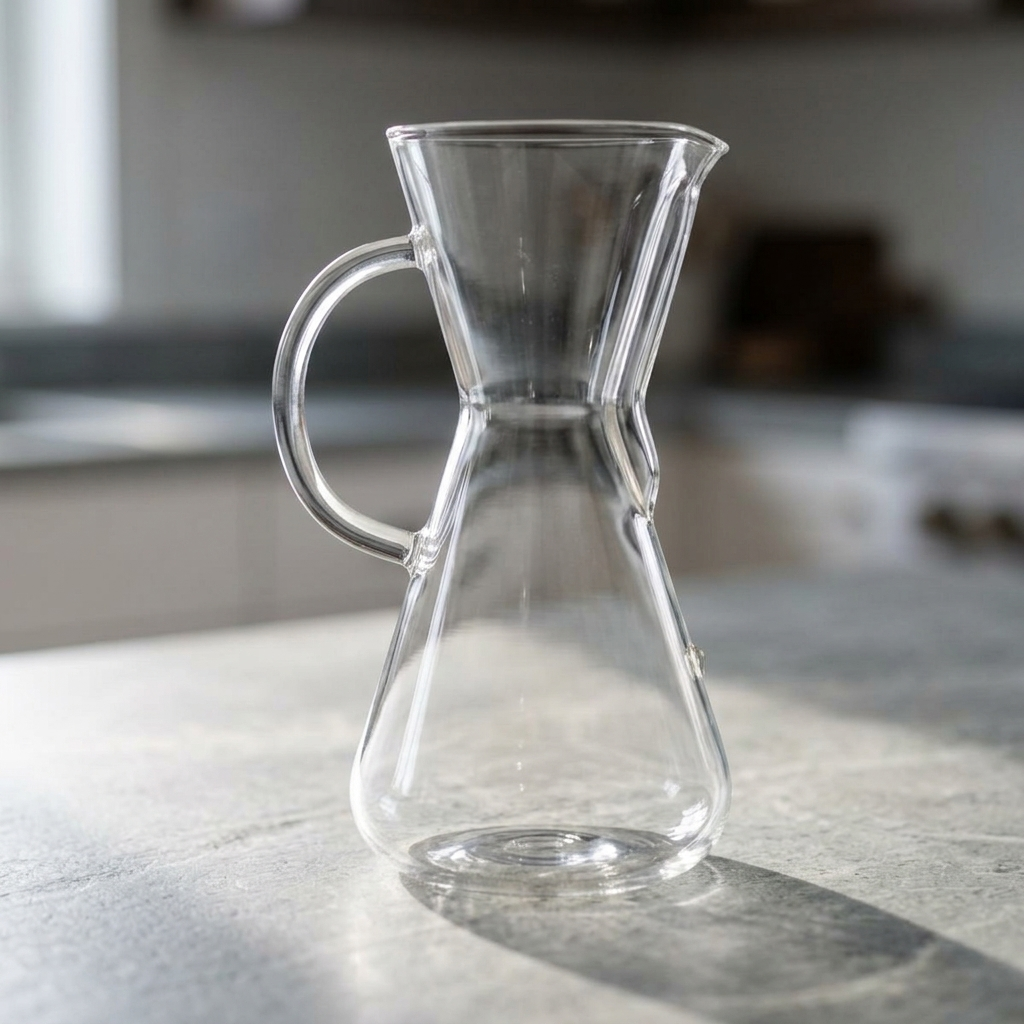 3 koppar med glashandtag