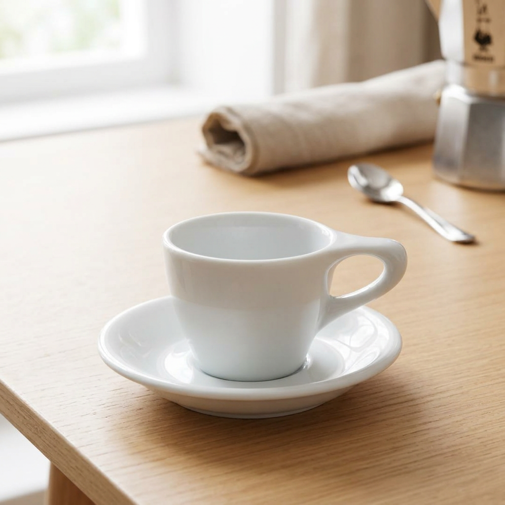 Espresso with saucer